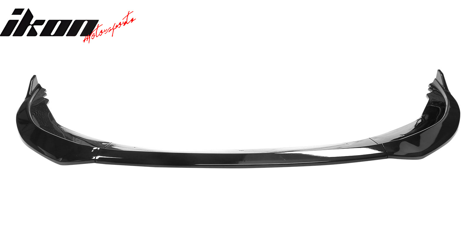 Fits 23-25 Honda Accord 11th Front Bumper Lip V2 3PC Chin Spoiler Black PP