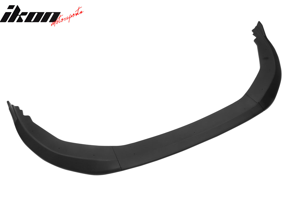 Fits 23-25 Honda Accord 11th Front Bumper Lip V2 3PC Chin Spoiler Black PP