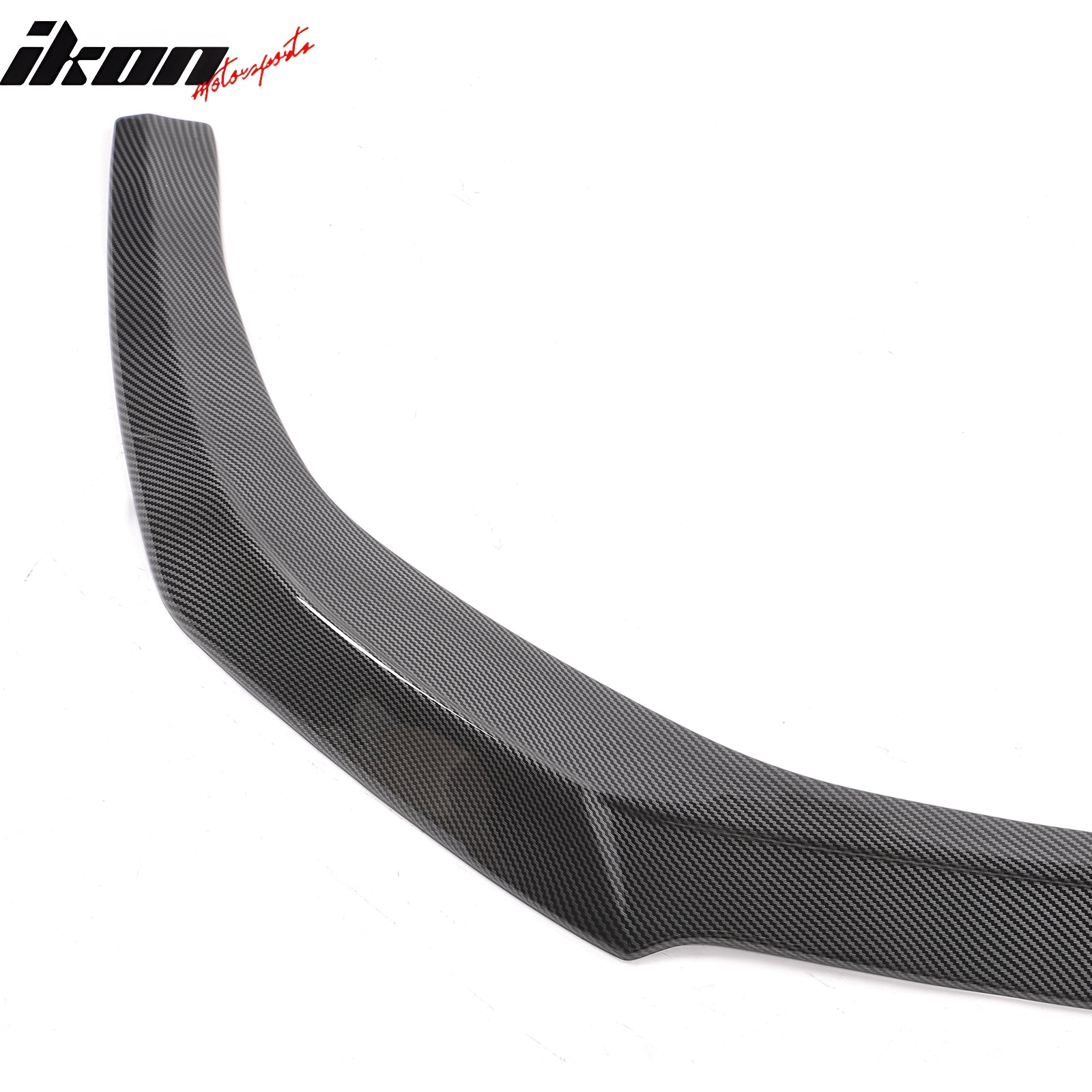 Fits 23-25 Honda Accord Sedan V3 Style Front Bumper Lip Carbon Fiber Print ABS