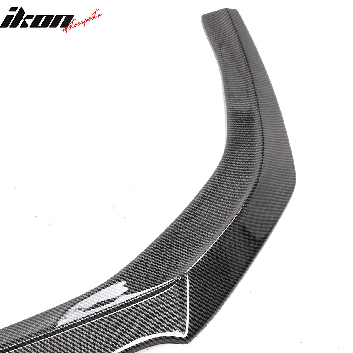 Fits 23-26 Honda Accord Sedan V3 Style Front Bumper Lip Splitter Carbon Look ABS
