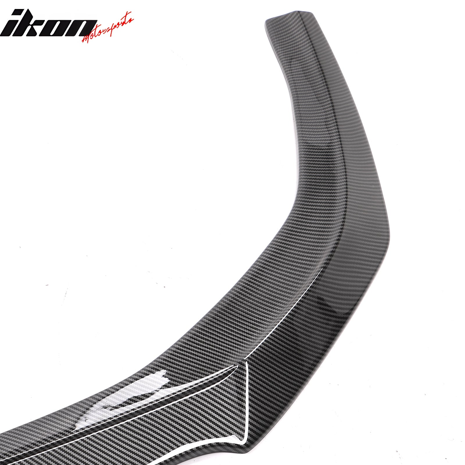 Fits 23-26 Honda Accord Sedan V3 Style Front Bumper Lip Splitter Carbon Look ABS