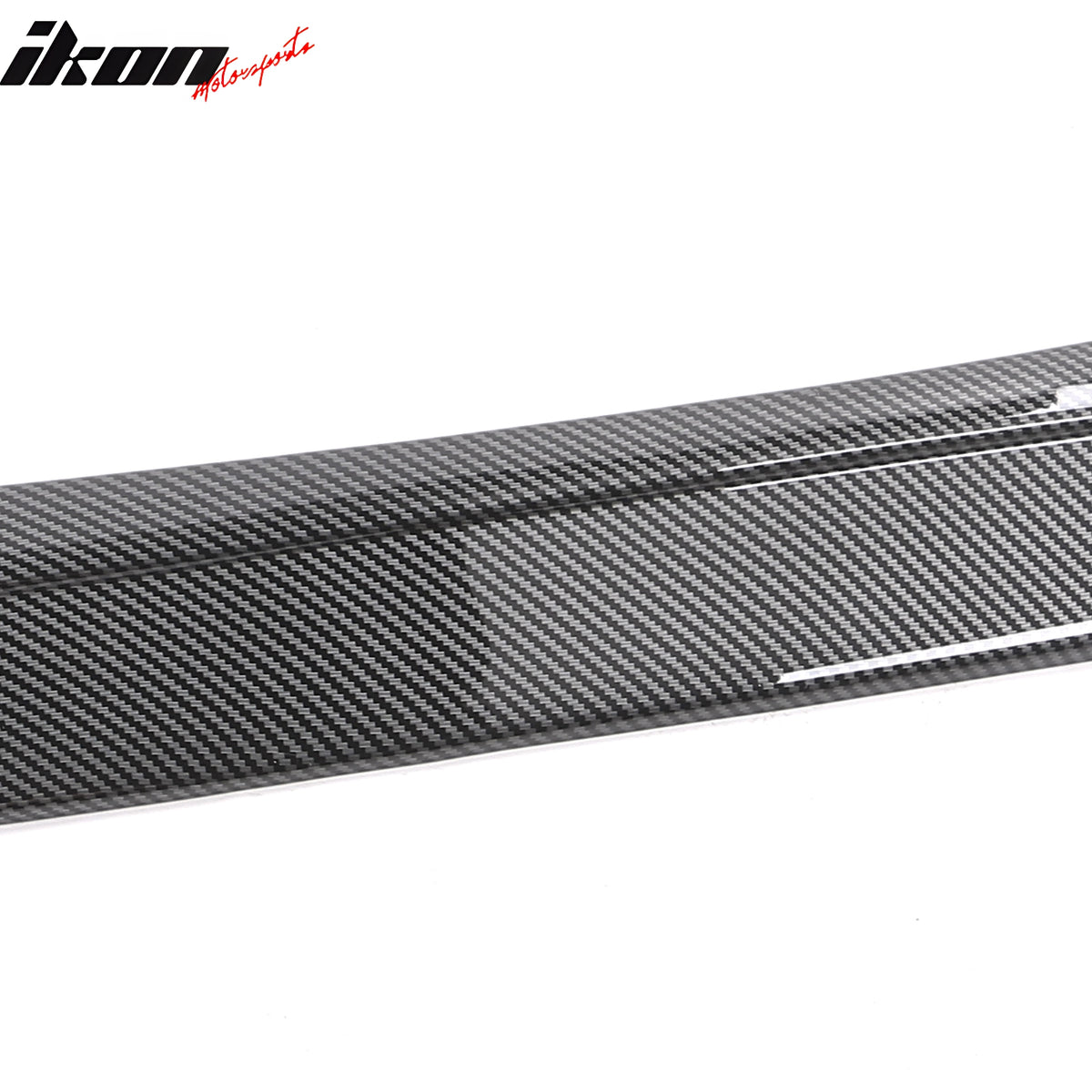 Fits 23-25 Honda Accord Sedan V3 Style Front Bumper Lip Carbon Fiber Print ABS