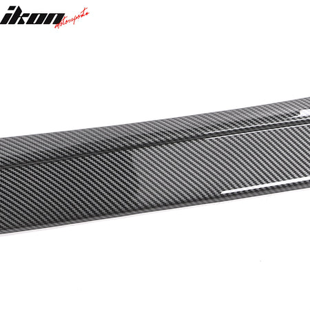 Fits 23-25 Honda Accord Sedan V3 Style Front Bumper Lip Carbon Fiber Print ABS