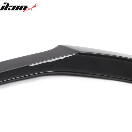 Fits 23-26 Honda Accord Sedan V3 Style Front Bumper Lip Spoiler Gloss Black ABS