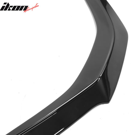 Fits 23-25 Honda Accord Sedan V3 Style Front Bumper Lip Spoiler Gloss Black ABS