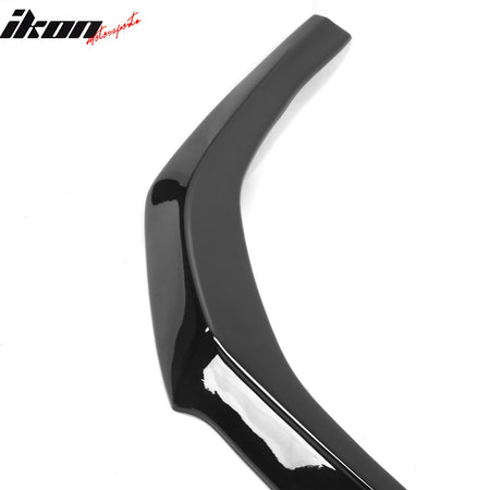 Fits 23-26 Honda Accord Sedan V3 Style Front Bumper Lip Spoiler Gloss Black ABS