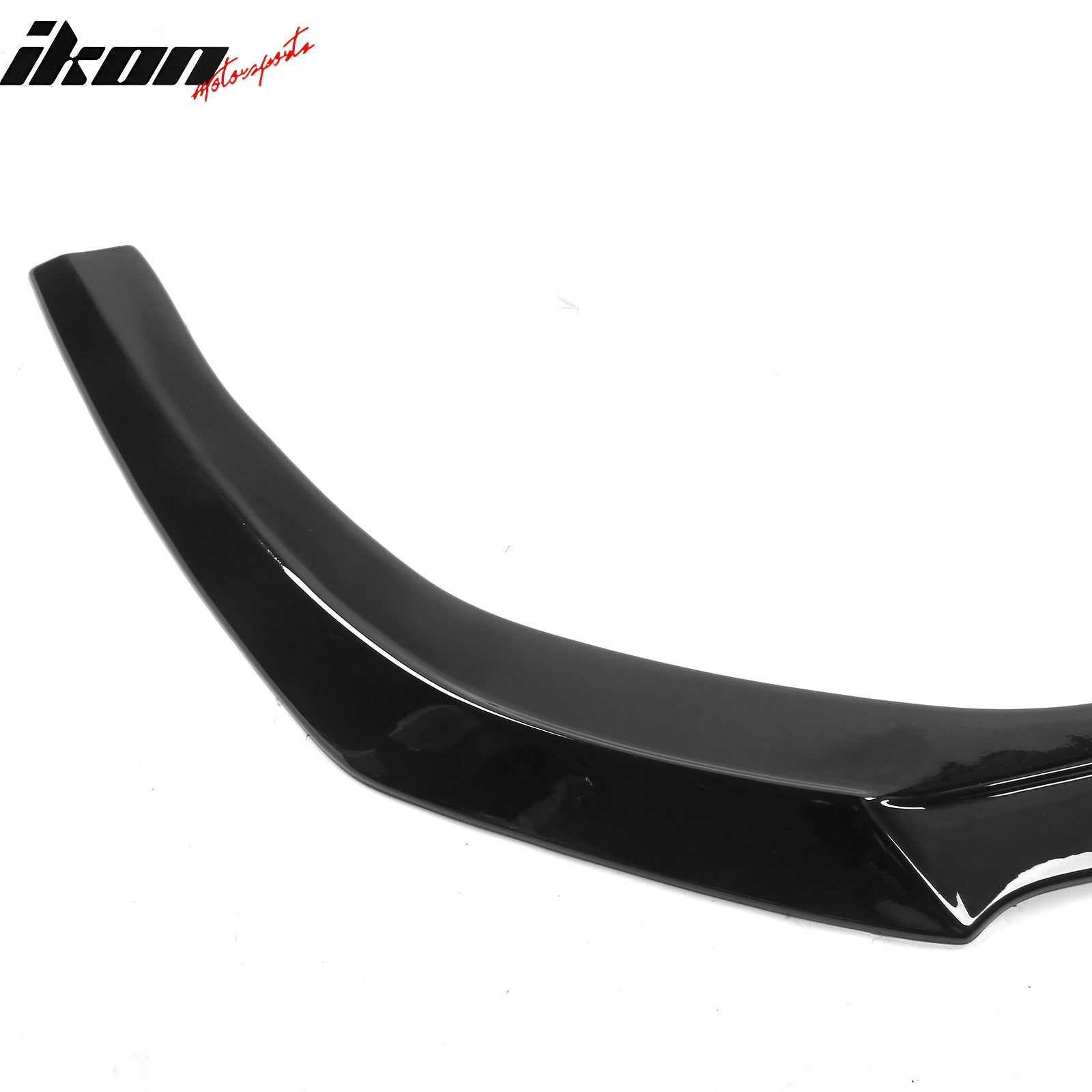 Fits 23-25 Honda Accord Sedan V3 Style Front Bumper Lip Spoiler Gloss Black ABS