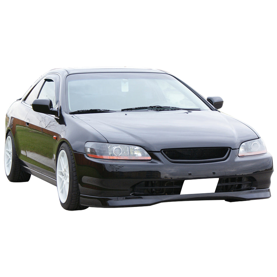 IKON MOTORSPORTS, Front Bumper Lip Compatible With 1998-2000 Honda Accord 2-Door Coupe, JDM T-R Style PP Painted Front Lip Spoiler Splitter, 1999