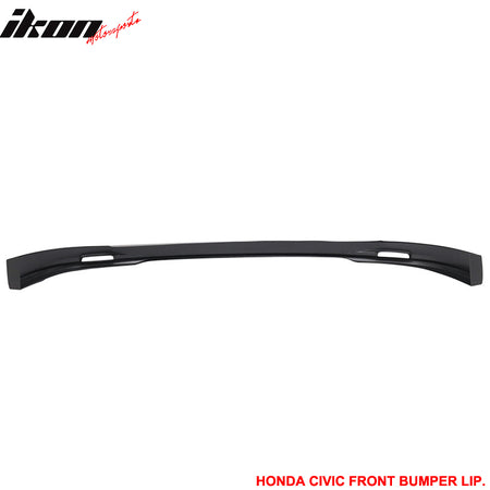 Fits 01-03 Honda Civic 2/4Dr Mugen Style Unpainted Front Bumper Lip Spoiler PP