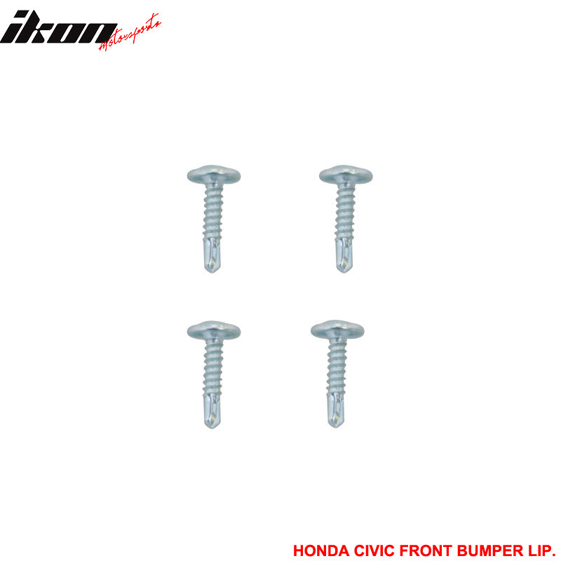 Fits 01-03 Honda Civic 2/4Dr Mugen Style Unpainted Front Bumper Lip Spoiler PP