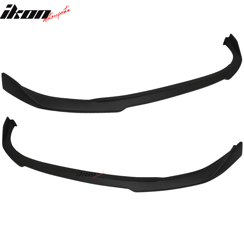 Front Bumper Lip Compatible With 2006-2008 Honda Civic, CS Style Black PU Front Lip Finisher Under Chin Spoiler Add On by IKON MOTORSPORTS, 2007