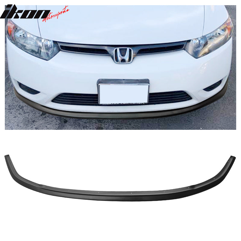 2006-2008 Honda Civic Coupe STI Style Unpainted Front Bumper Lip PU