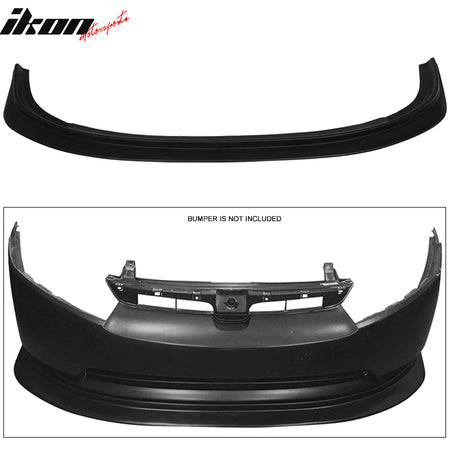 Fits 06-08 Honda Civic FA5 4Dr Sedan Ikon Aero DP Front Lip Bumper Splitter