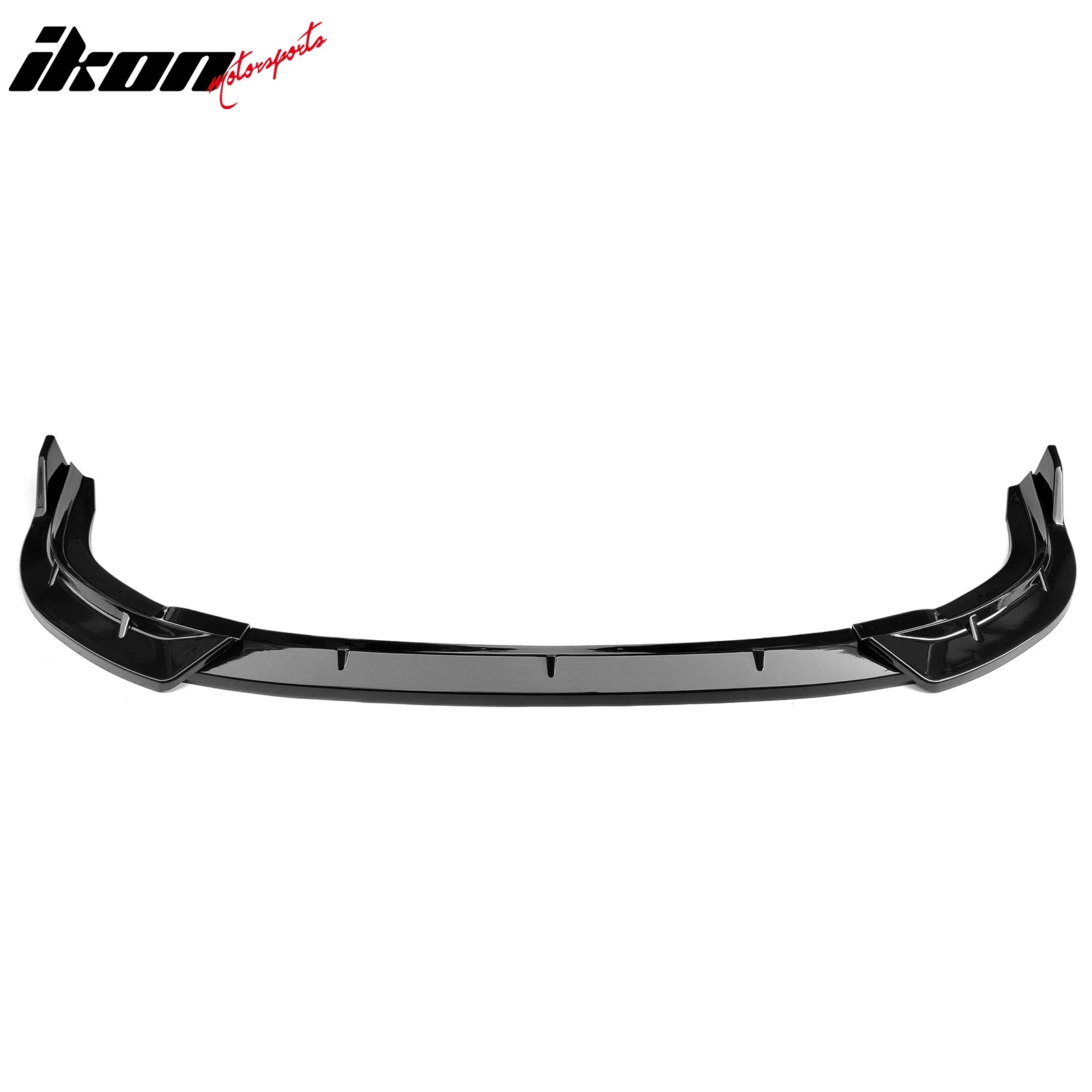 Fits 06-08 Honda Civic Sedan IKON Style Front Bumper Lip Spoiler Gloss Black 3PC
