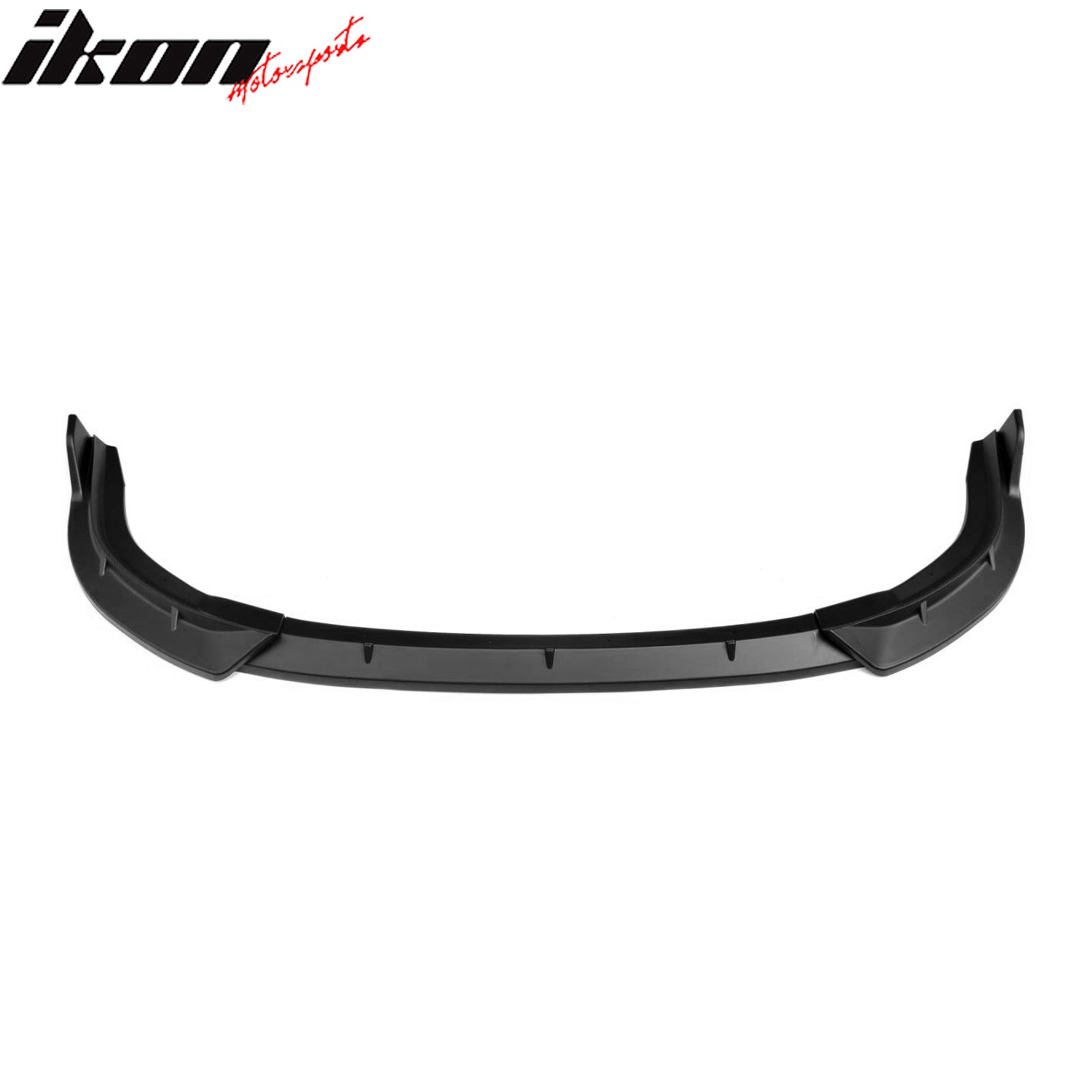 Fits 06-08 Honda Civic Sedan IKON Style Matte Black Front Bumper Lip Spoiler 3PC