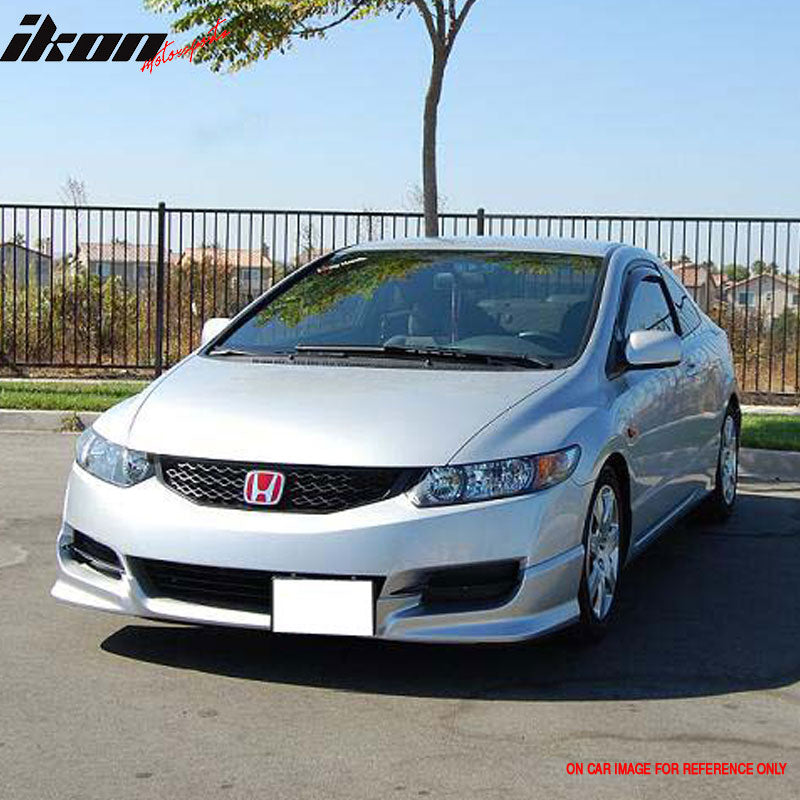 Fits 09-11 Honda Civic 2Dr Coupe HFP HF-P Style Front Bumper Lip - PU