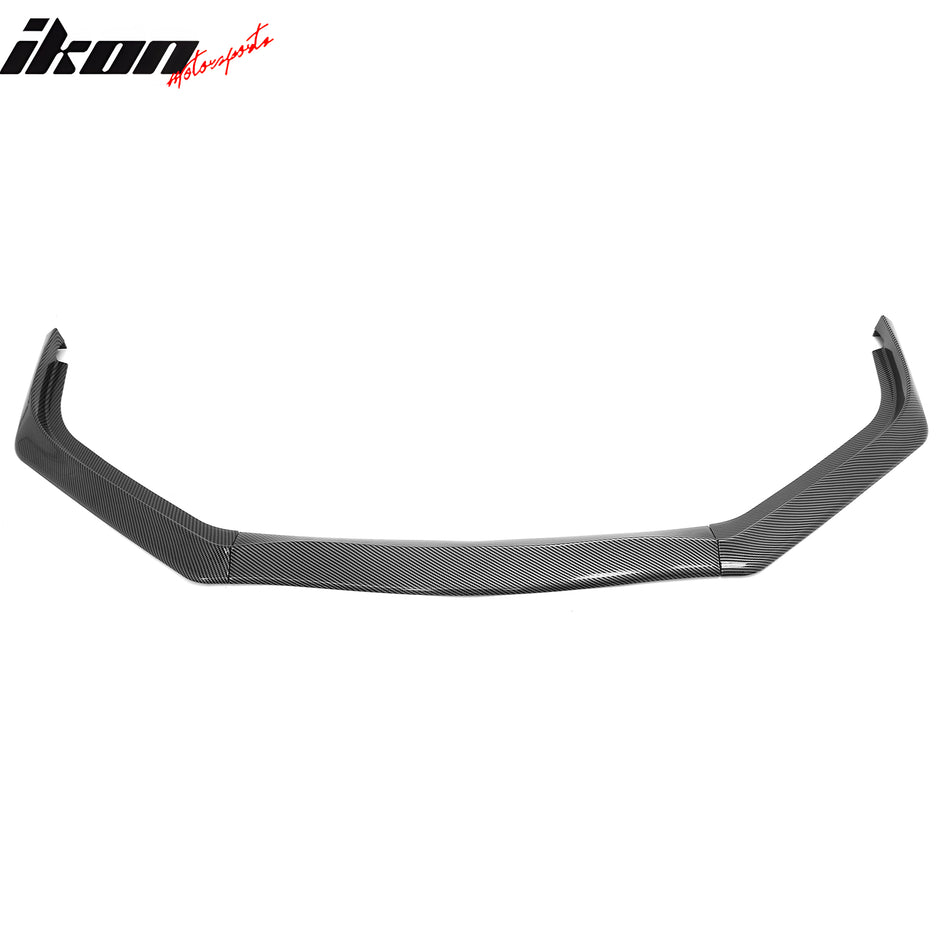 2013-2015 Honda Civic Sedan GT Style Front Bumper Lip Lower Spoiler 3PCS Carbon Fiber Print PP