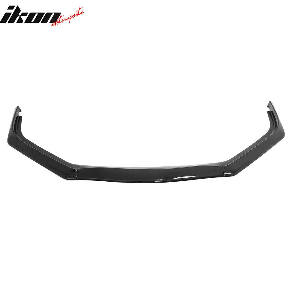 2013-2015 Honda Civic Sedan GT Style Front Bumper Lip Lower Spoiler 3PCS Gloss Black PP