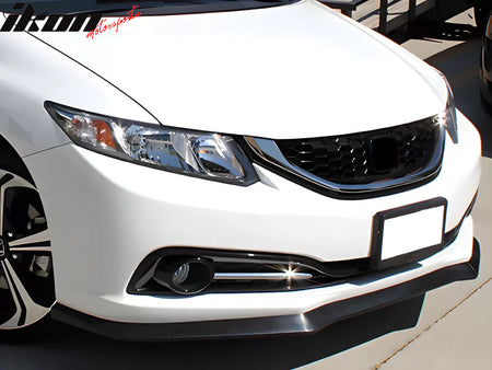 Fits 13-15 Honda Civic Sedan CS Style Front Bumper Lip Spoiler Unpainted PU