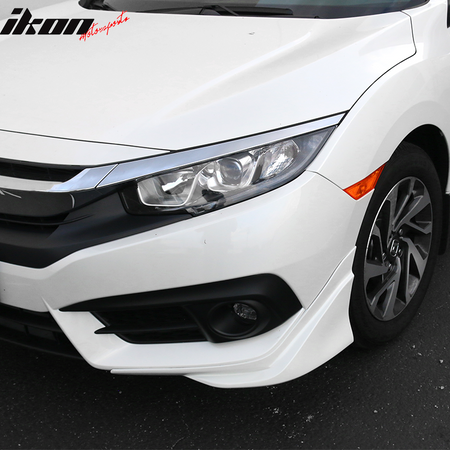 Fit 16-18 Honda Civic MD Style Front Bumper Lip Splitter Painted #NH788P PP