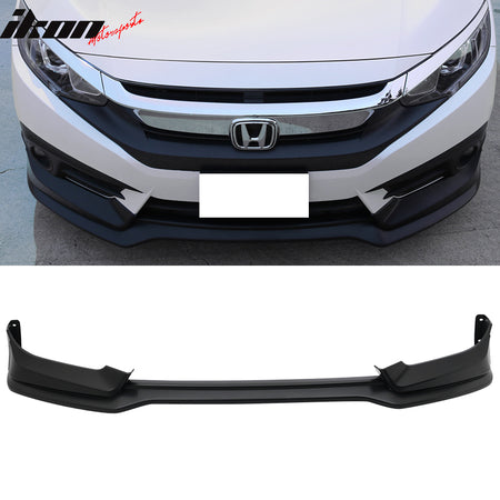 Fits 16-18 Honda Civic Sedan Coupe Gen MUG Style Front Bumper Lip PP