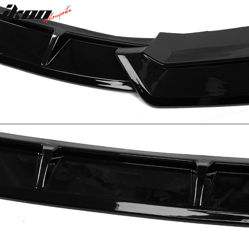 IKON MOTORSPORTS Front Bumper Lip Compatible With 2019-2021 Honda Civic, IKON Style Air Dam Chin Spoiler