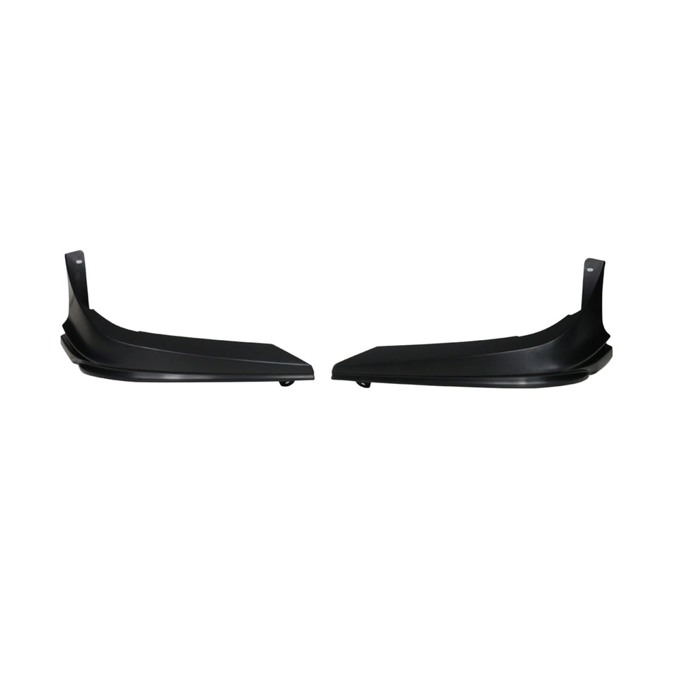 IKON MOTORSPORTS, Front Bumper Lip Splitters Compatible With 2019-2021 Honda Civic, 10TH Gen Modulo Style Add-On Side Splitter 2PC Painted PP