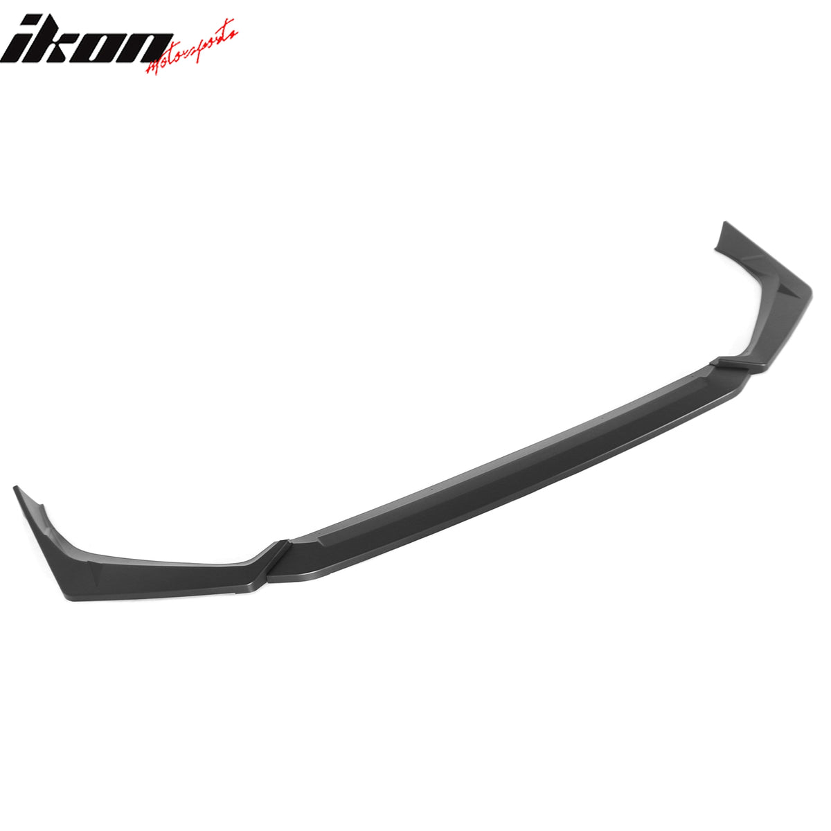Fits 25-26 Honda Civic IKON Style Front Bumper Lip Chin PP Unpainted Black 3PCS
