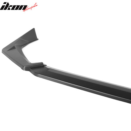 Fits 25-26 Honda Civic IKON Style Front Bumper Lip Chin PP Unpainted Black 3PCS