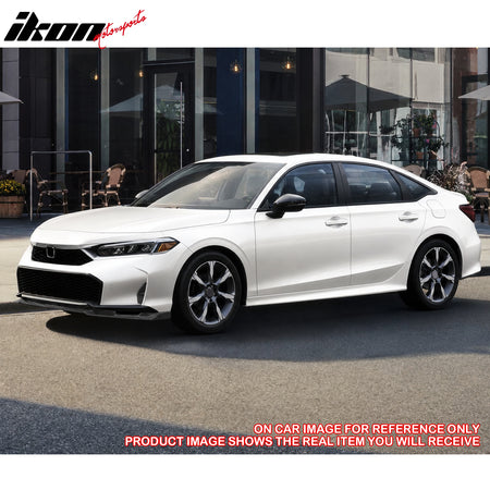 Fits 25-26 Honda Civic IKFM Style 3PC Front Bumper Lip Chin Spoiler Unpainted PU