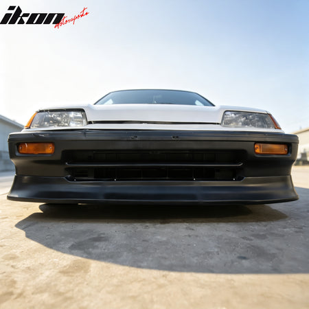 For 88-91 Honda Civic Zenki Style Front Bumper Lip Spoiler Splitter Unpainted PU