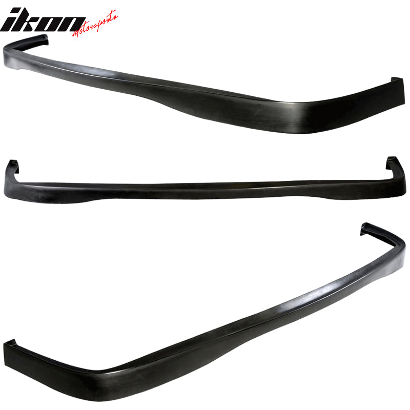 Fits 90-91 Honda Civic 4Dr Sedan JDM Style Front Bumper Lip Unpainted Black PU