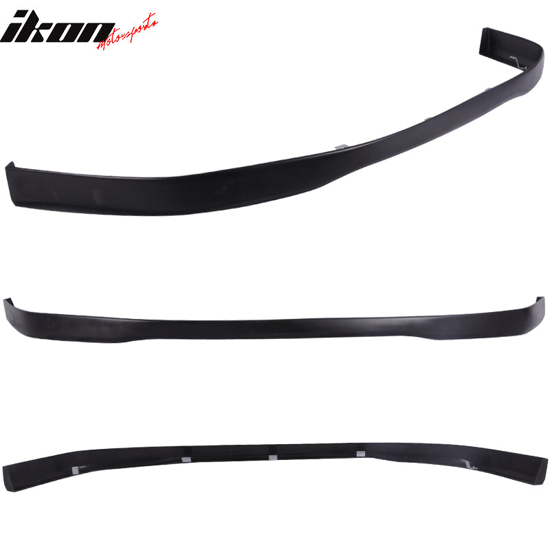 Front Bumper Lip Compatible With 1992-1995 Honda Civic, Factory Style Black PU Front Lip Finisher Under Chin Spoiler Add On by IKON MOTORSPORTS, 1993 1994