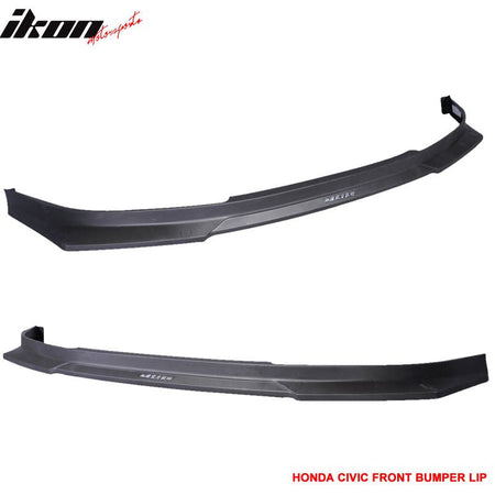 Fits 92-95 Civic 2Dr 3Dr HC1 Style Front Bumper Lip Spoiler - PP Polypropylene