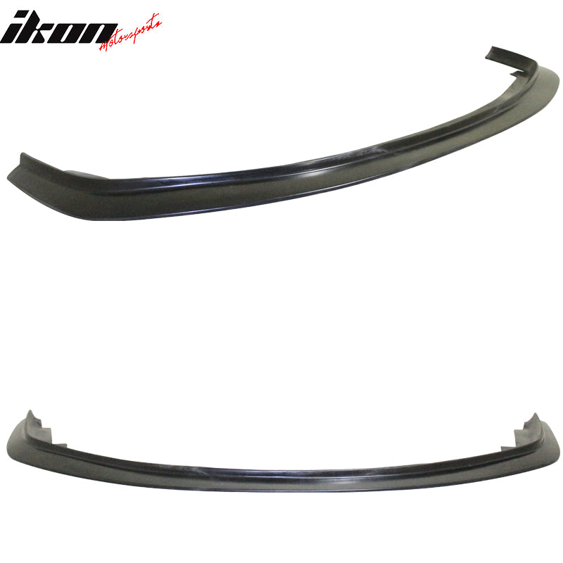 Front Bumper Lip Compatible With 1992-1995 Honda Civic, DP Style Black PU Front Lip Finisher Under Chin Spoiler Add On by IKON MOTORSPORTS, 1993 1994