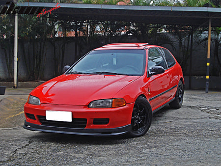 Fit 1992-1995 Honda Civic Hatchback & Coupe MU Style Front Lip Unpainted