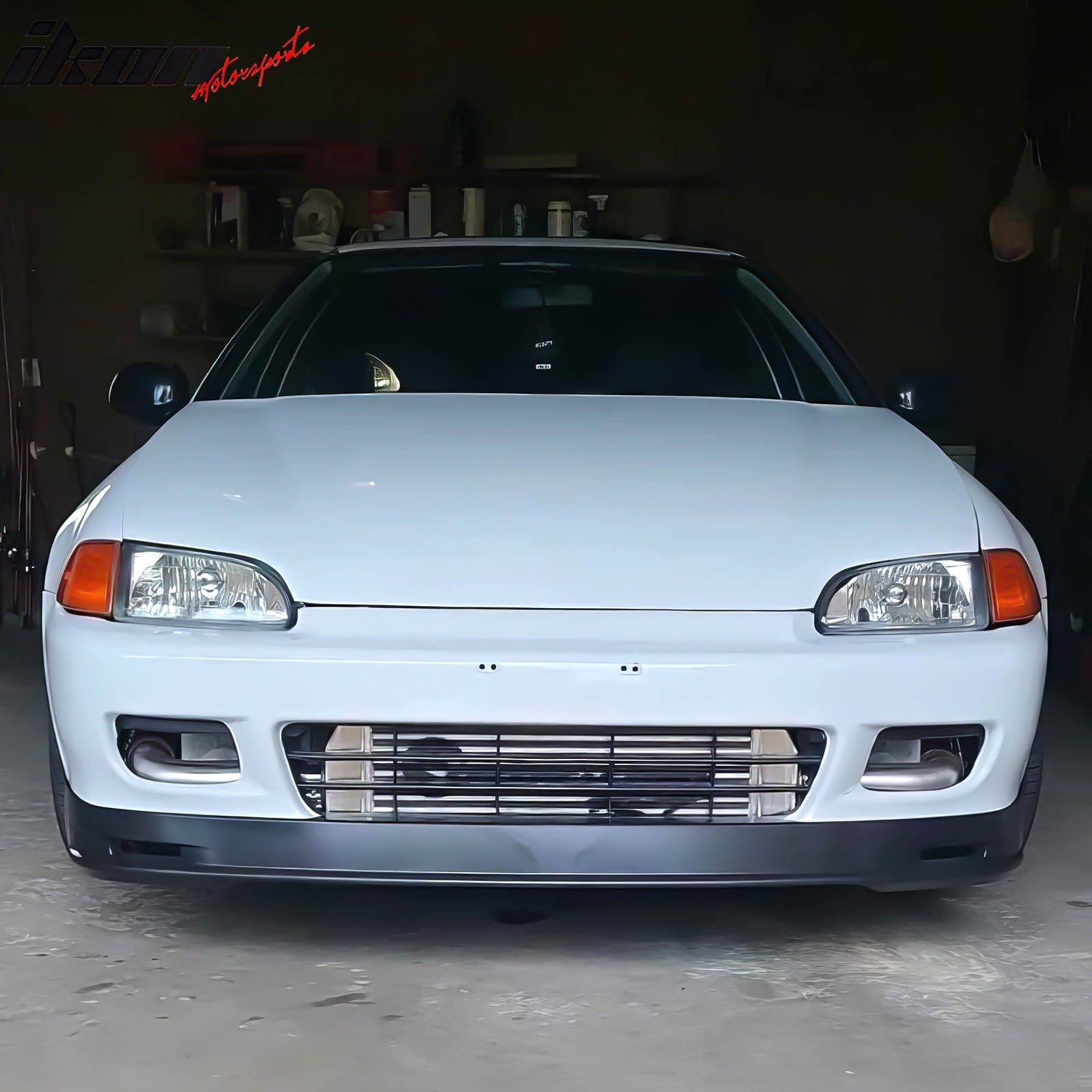 Fits 92-95 Honda Civic EG EJ Mugen Style Front Bumper Lip Spoiler Splitter PP