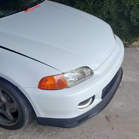 Fits 92-95 Honda Civic EG EJ Mugen Style Front Bumper Lip Spoiler Splitter PP