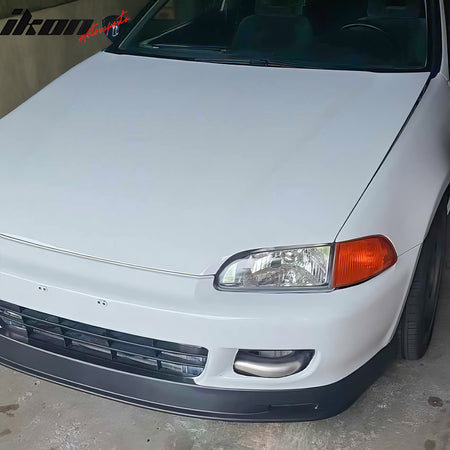 Fits 92-95 Honda Civic EG EJ Mugen Style Front Bumper Lip Spoiler Splitter PP