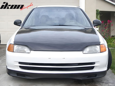 Fits 92-95 Honda Civic Coupe Hatchback Spoon Style Front Bumper Lip Spoiler PU
