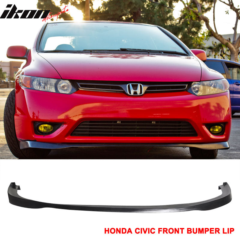 2006-2008 Honda Civic EK Coupe 2DR SIR Type Unpainted Front Bumper Lip