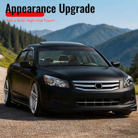 Fits 08-10 Honda Accord Sedan Mugen Style Front Bumper Lip Spoiler PU Unpainted