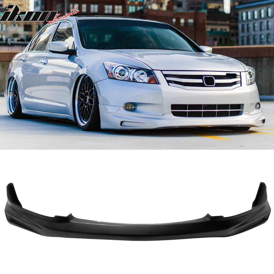 2008-2010 Honda Accord Sedan Mugen Style Unpainted Front Bumper Lip PU