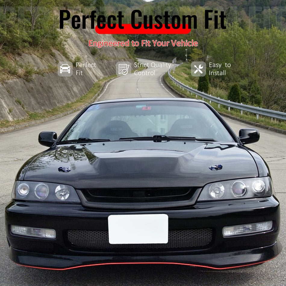Fits 96-97 Honda Accord Type R/TR Style Front Bumper Lip Spoiler PU Unpainted