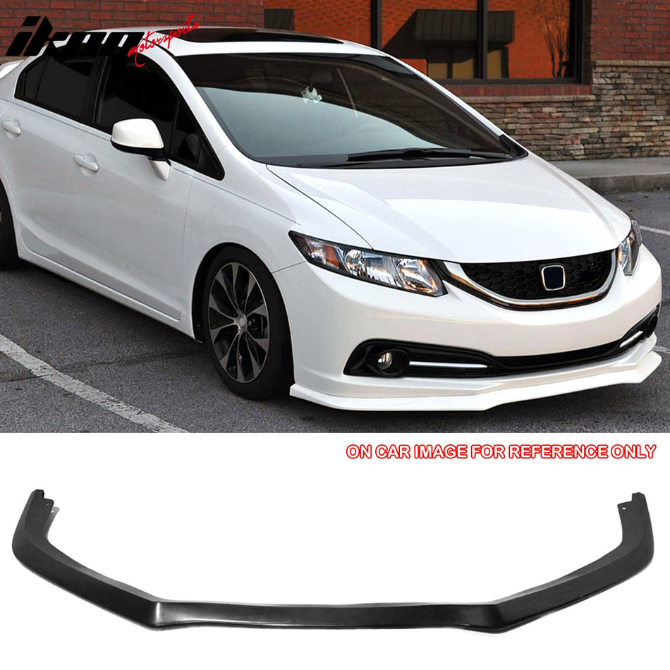 2013-2015 Honda Civic Sedan A-Spec Style Unpainted Front Bumper Lip PU