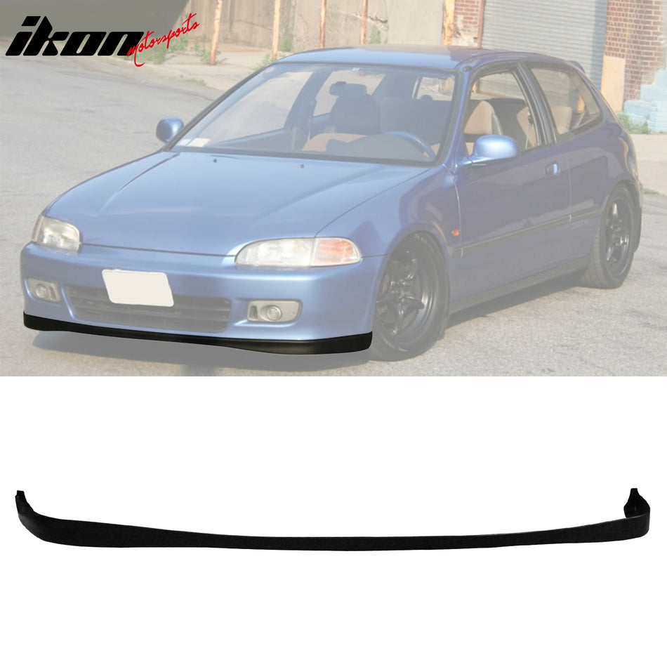 1992-1995 Honda Civic Coupe & Hatchback SIR Style Front Bumper Lip PU