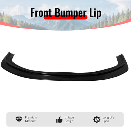 Fits 96-98 Honda Civic DP Style Front Bumper Lip Spoiler Kit Unpainted Black PU