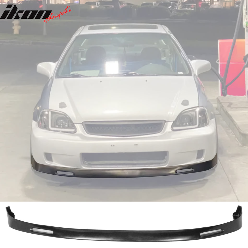 1999-2000 Honda Civic Front Bumper Lip Lower Spoiler PU Backyard Style