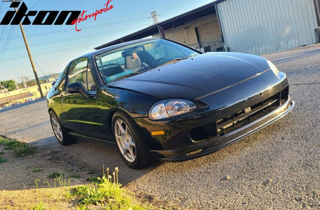 Fits 93-97 Honda Civic del Sol Mugen Style Front Bumper Lip Spoiler Unpainted PU