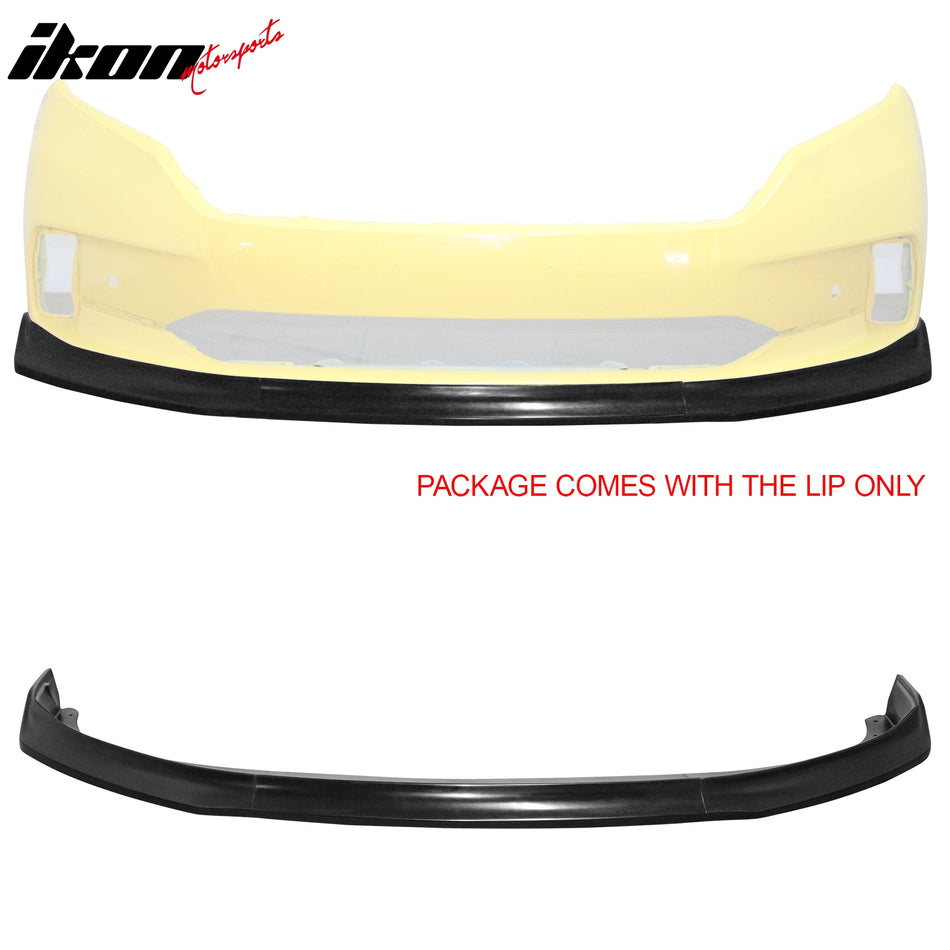 2021-2024 Honda Odyssey Unpainted Front Bumper Lip Lower Spoiler PU 3PCS Set